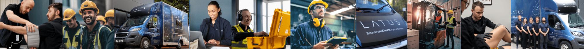 Occupational hygiene professionals conducting workplace assessments for safety and health.