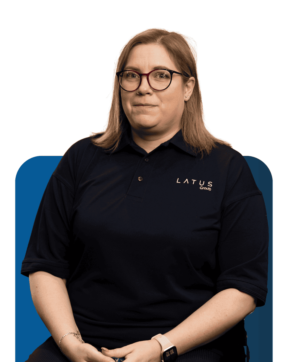 LATUS Group team member in professional attire for Meet the Team.