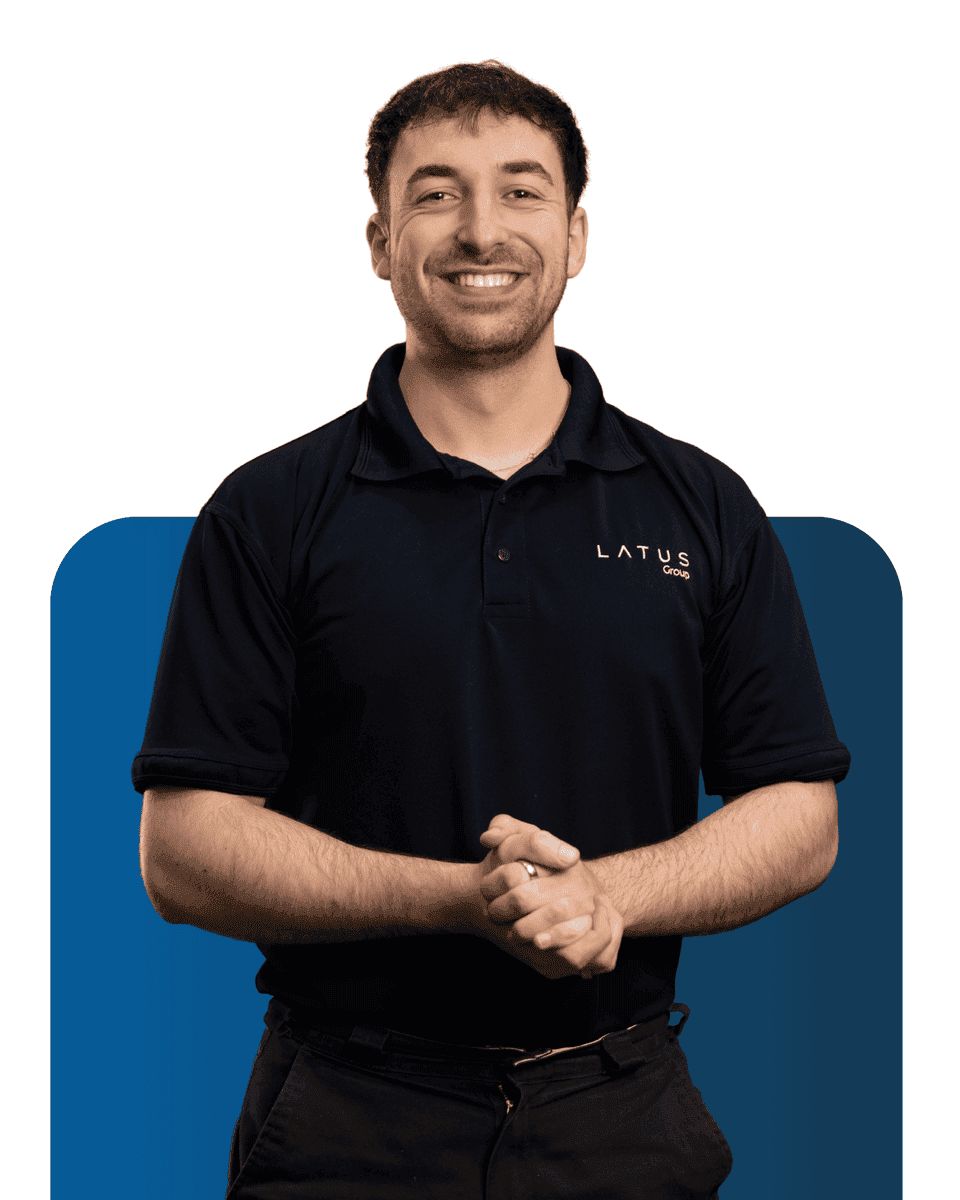 Meet the team member from LATUS Group in professional attire.