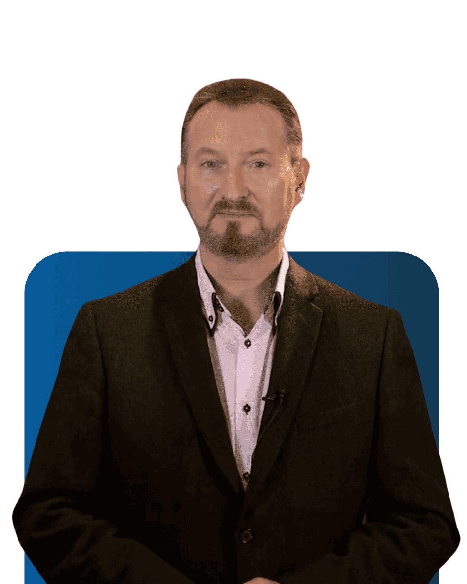 Professional team member at LATUS Group in business attire.