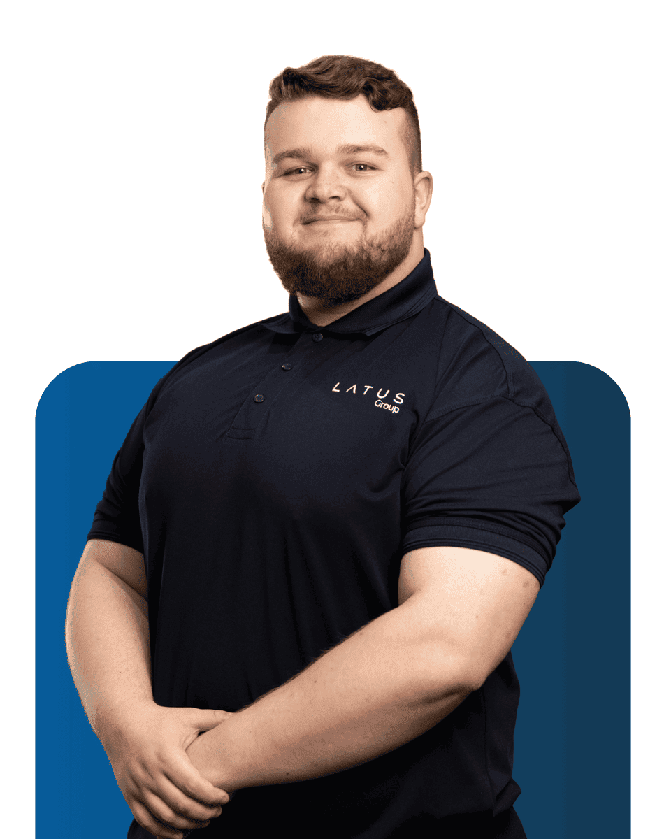 Meet the LATUS Group team member in professional uniform.