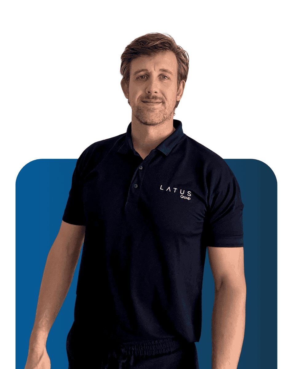 LATUS Group team member in professional attire.