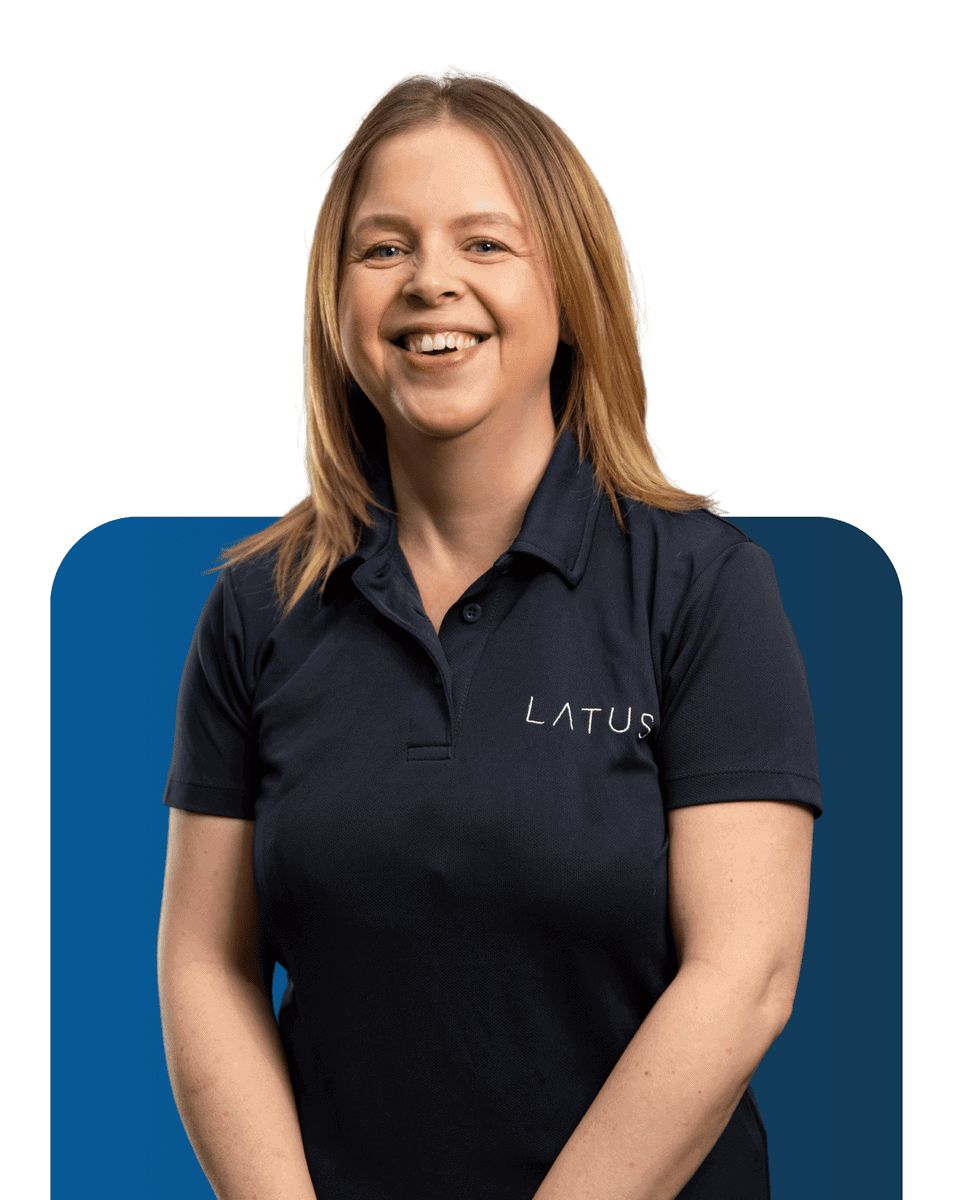 Meet a team member from LATUS Group, smiling in company uniform.