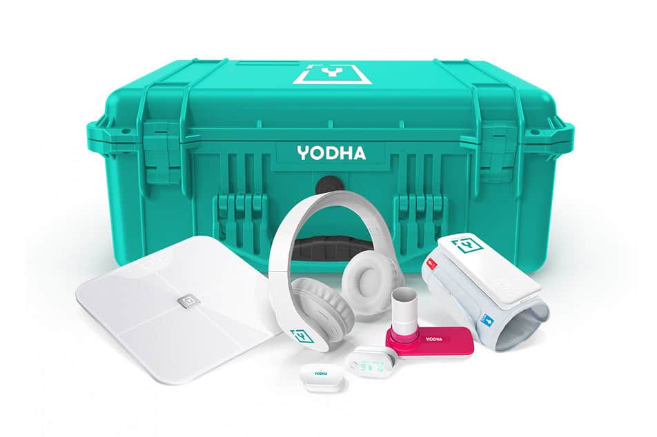 Remote health monitoring device for patient care.