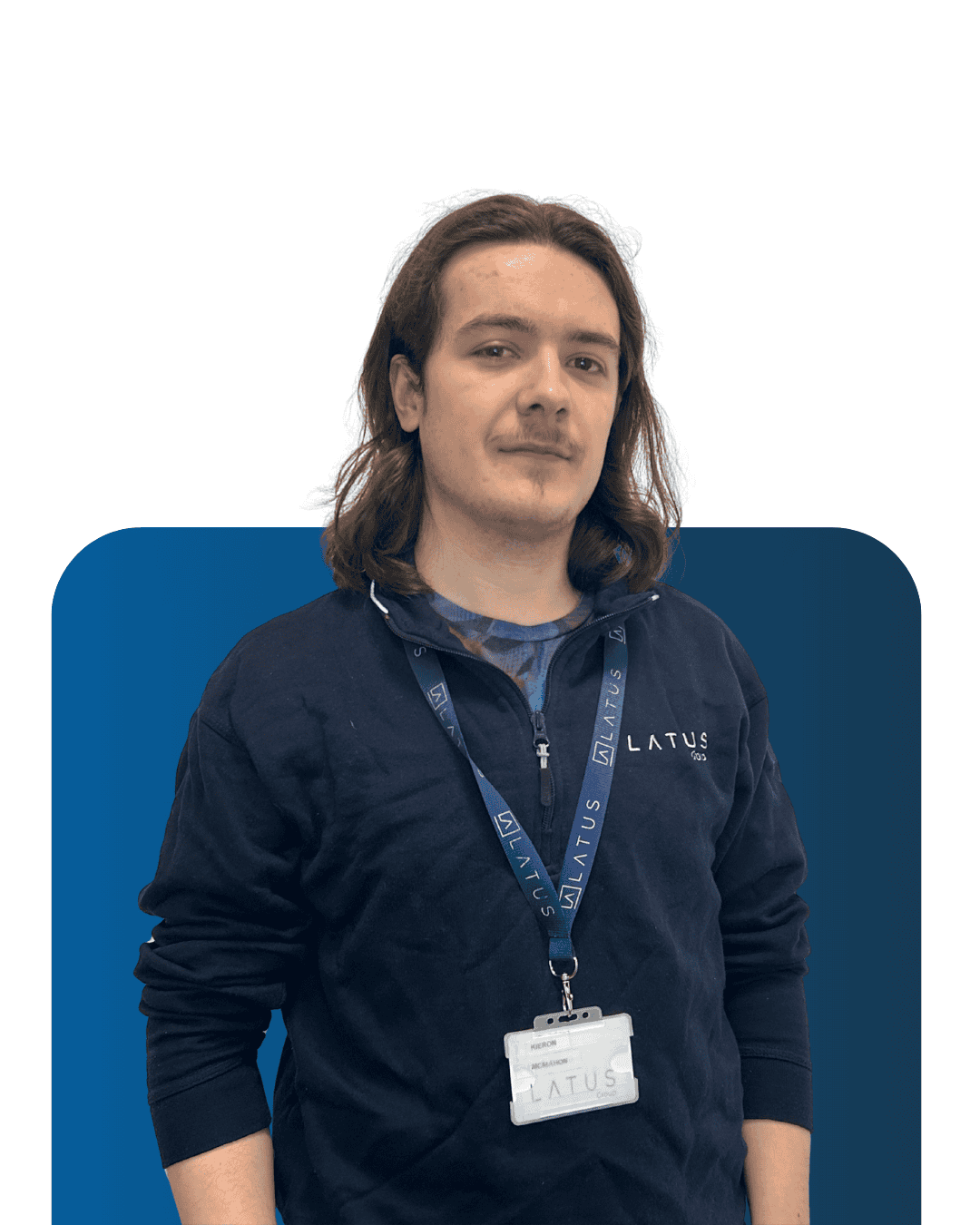 Professional team member at LATUS Group wearing company uniform.