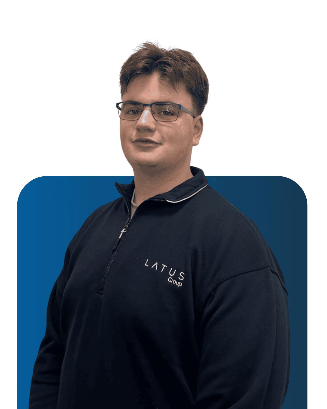 Meet the LATUS Group team member in professional attire.