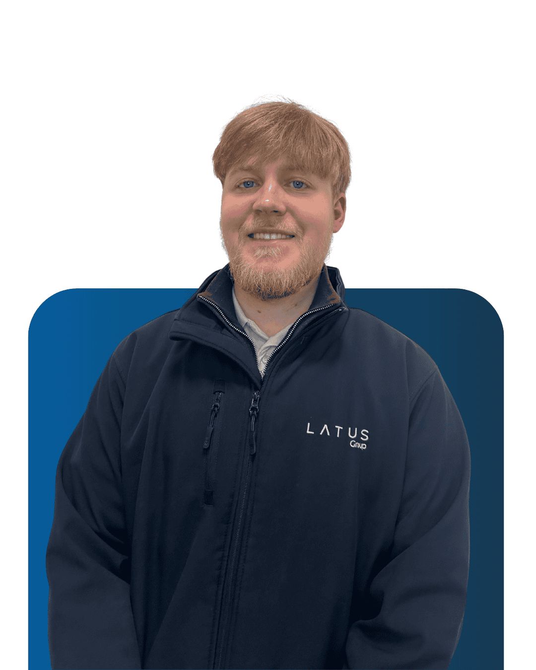 Meet the team member from LATUS Group, smiling in company jacket.