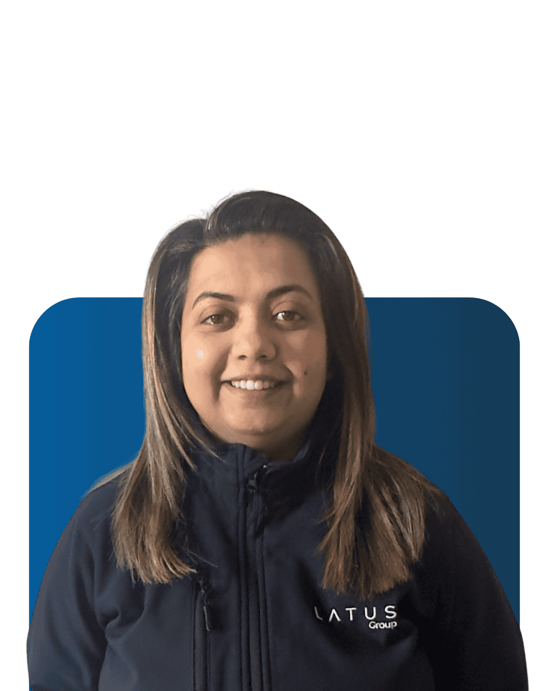 Professional woman representing LATUS Group team in a corporate setting.