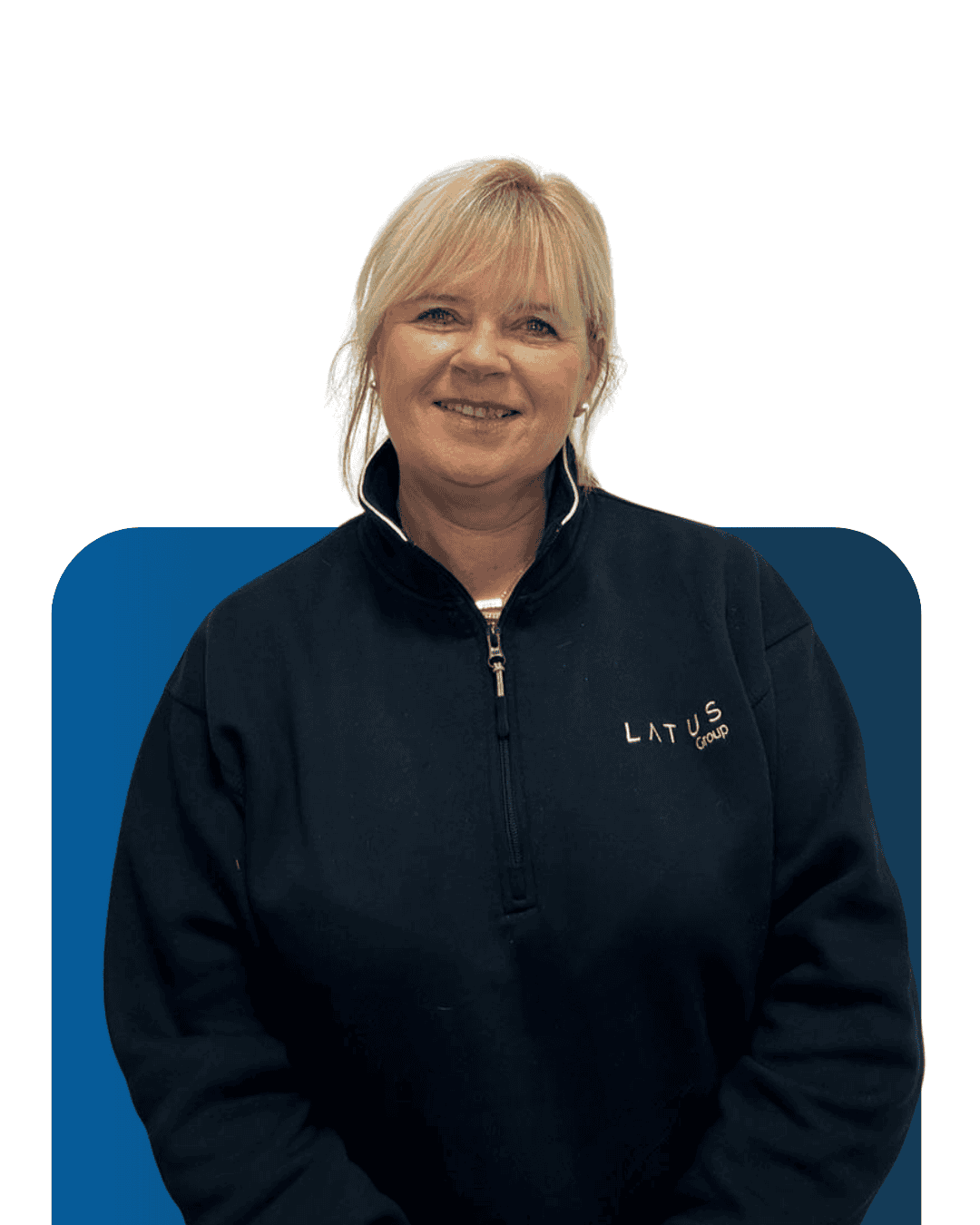 LATUS Group team member in casual attire for Meet the team.