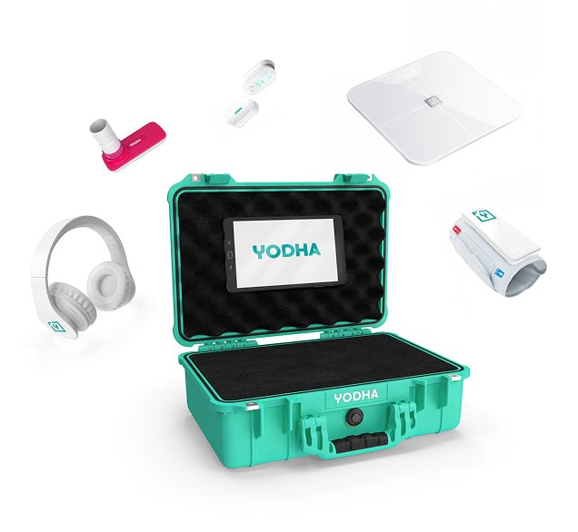 Remote health surveillance device for patient monitoring.