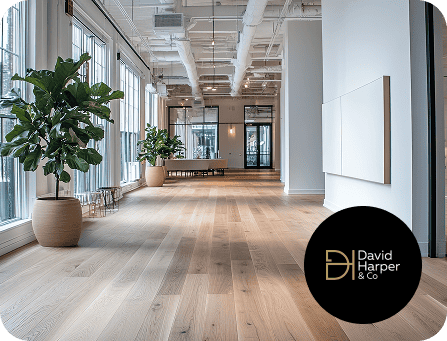 Bright, contemporary workspace showcasing professional office design solutions.